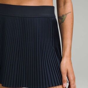 Lululemon Varsity High-Rise Pleated Tennis Skirt- True Navy